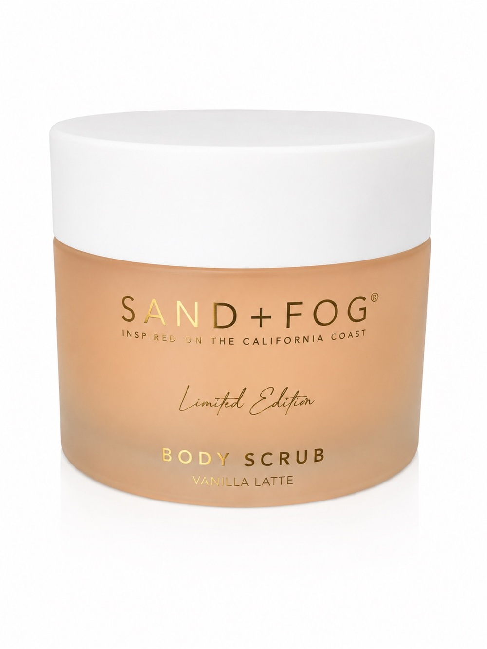 Sand + Fog Vanilla Latte Body Scrub — White & Cream